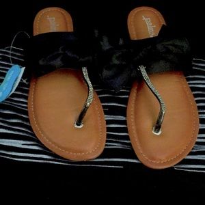 Palms Rhinestone and Satin Sandals